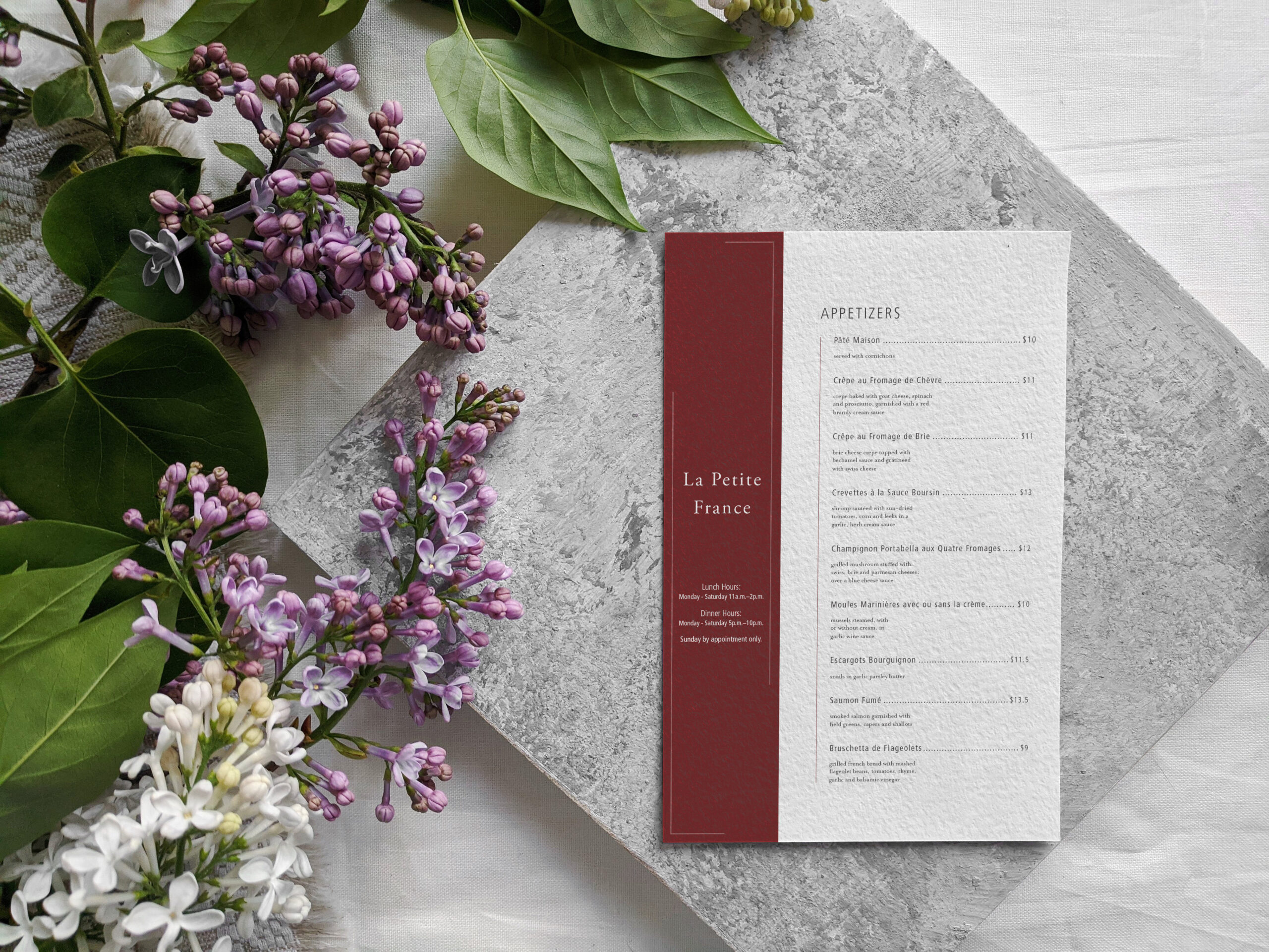 Menu Mockup